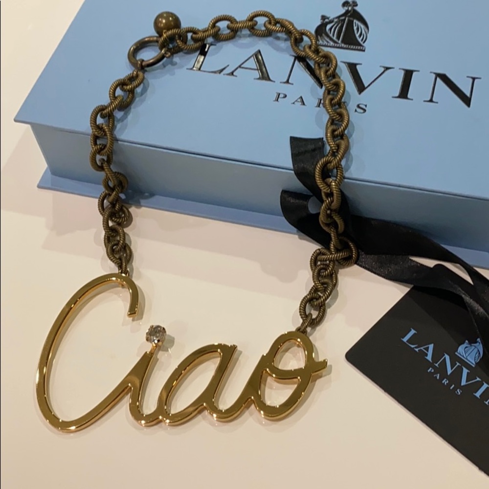 🥁Sold** Lanvin Ciao necklace